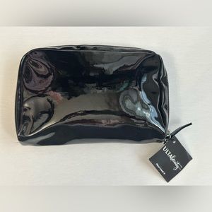 5 for $15! Ulta Beauty Black Patent Leather Cosmetic Bag Case Pouch